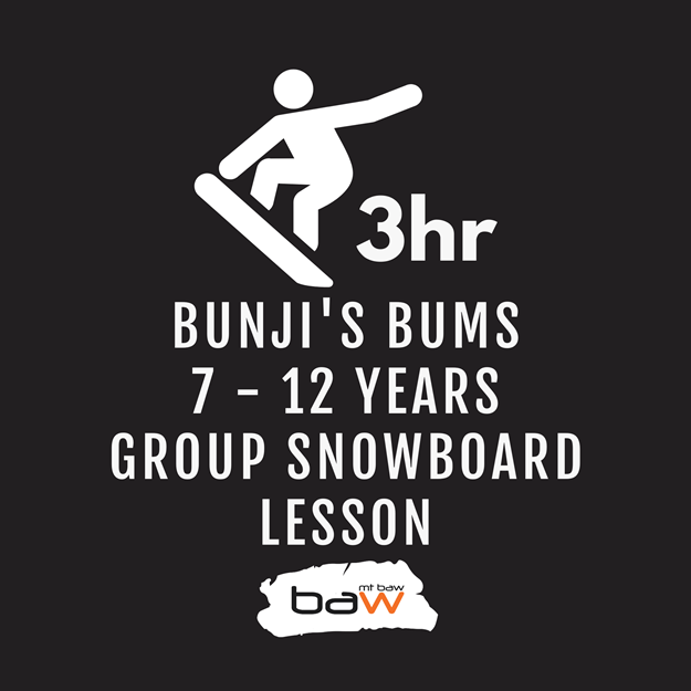 Picture of Bunji's Bums: 3 Hour 7-12 Group Snowboard