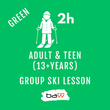 Adult & Teen Group Ski Lesson - Green の画像