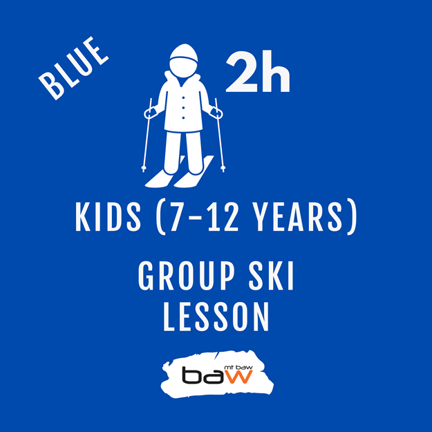 Kids Group Ski Lesson - Blue の画像