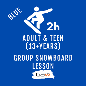 Adult & Teen Group Snowboard Lesson - Blue の画像