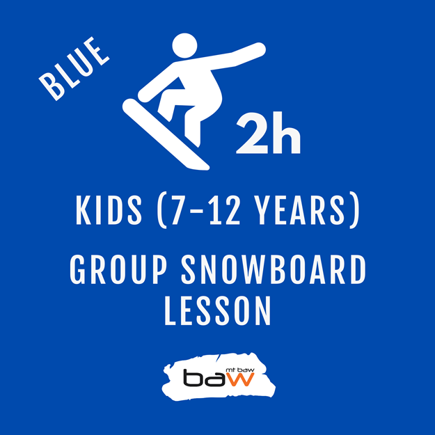 Kids Group Snowboard Lesson - Blue の画像