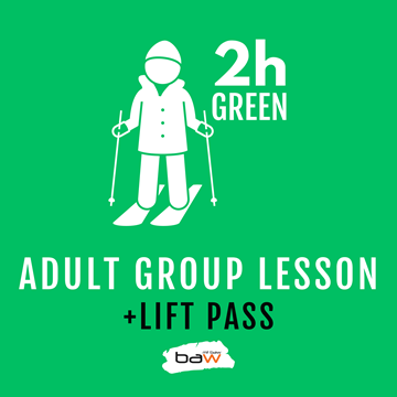 Adult Ski Lesson & Lift Pass の画像