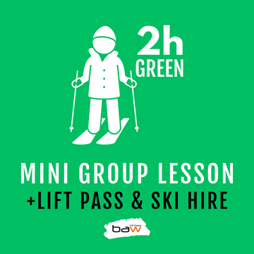 Mini Group Ski Lesson, Lift Pass & Ski Hire の画像
