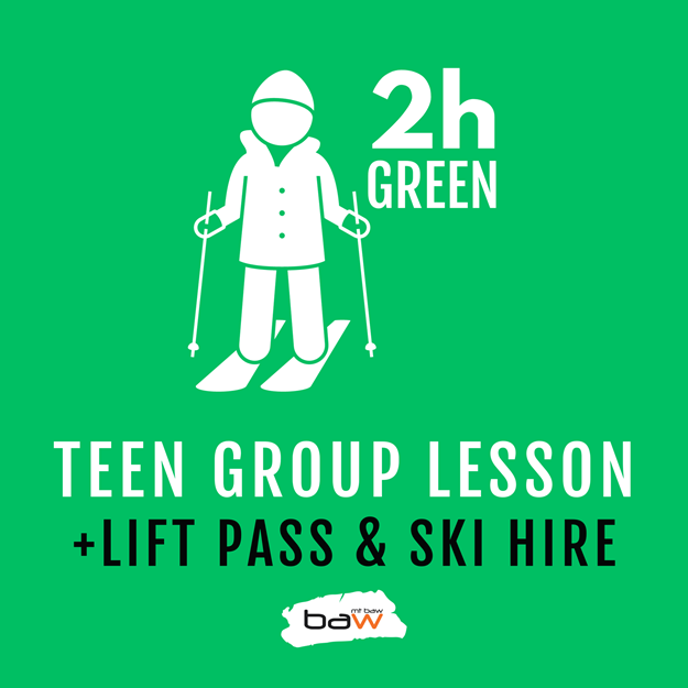 Teen Group Ski Lesson, Lift Pass & Ski Hire の画像