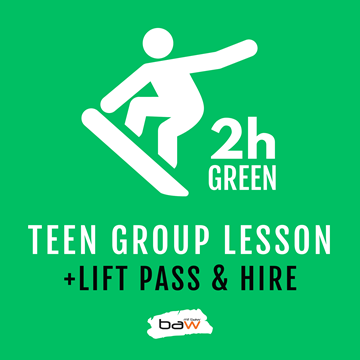 Teen Group Snowboard Lesson, Lift Pass & Ski Hire の画像
