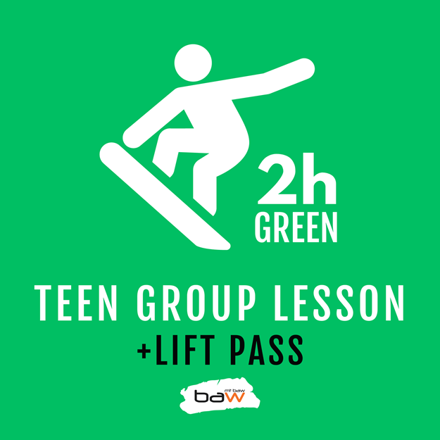 Teen Group Snowboard Lesson & Lift Pass の画像